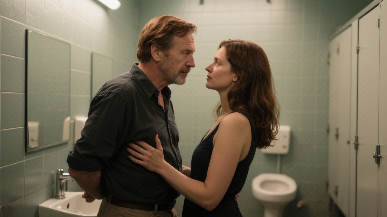 Midnatt på Neon-toalettet