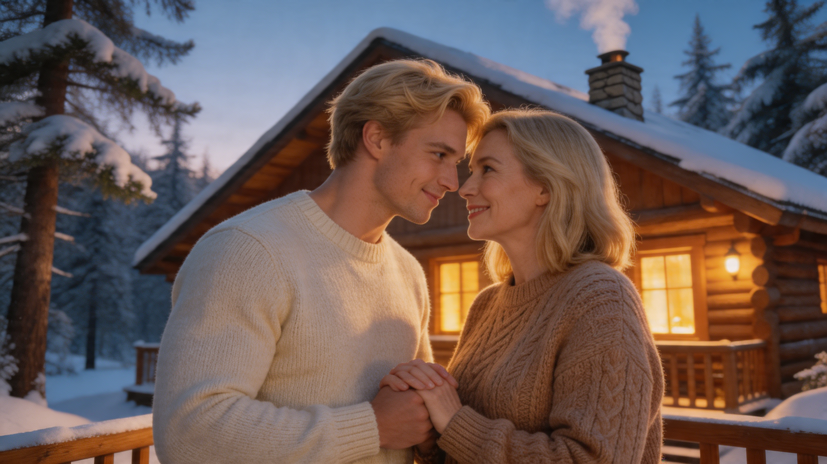 Solbeskinnede Overgivelse i Hytta i De Hviskende Furuene