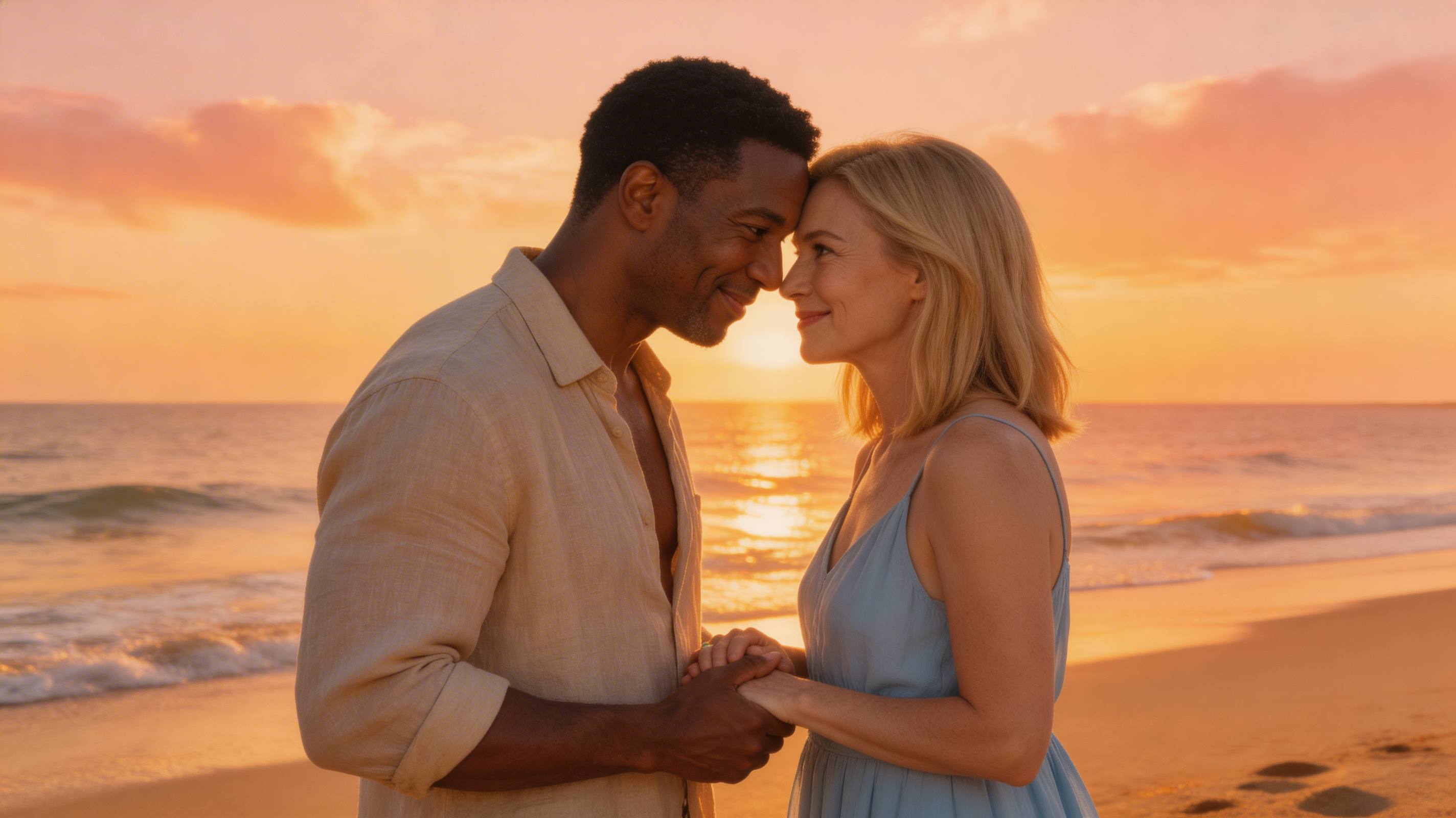 Solkysset Fremmed i Bølgenes Favntak