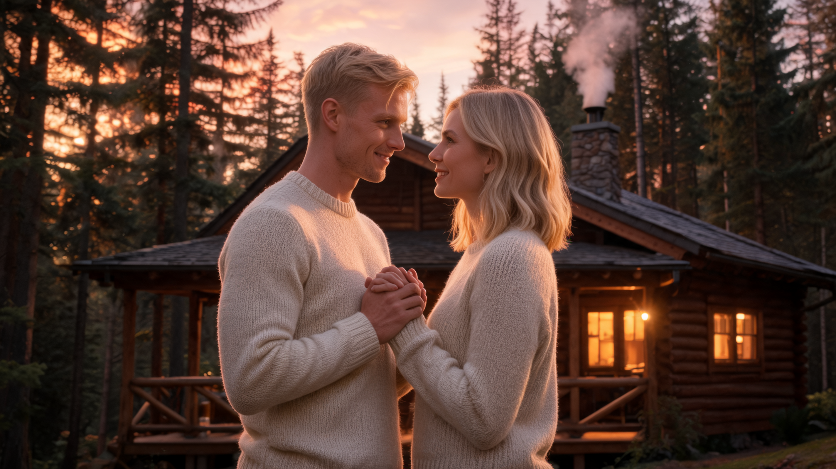 Sommersolvervsserenade ved Willow Creek-hytta